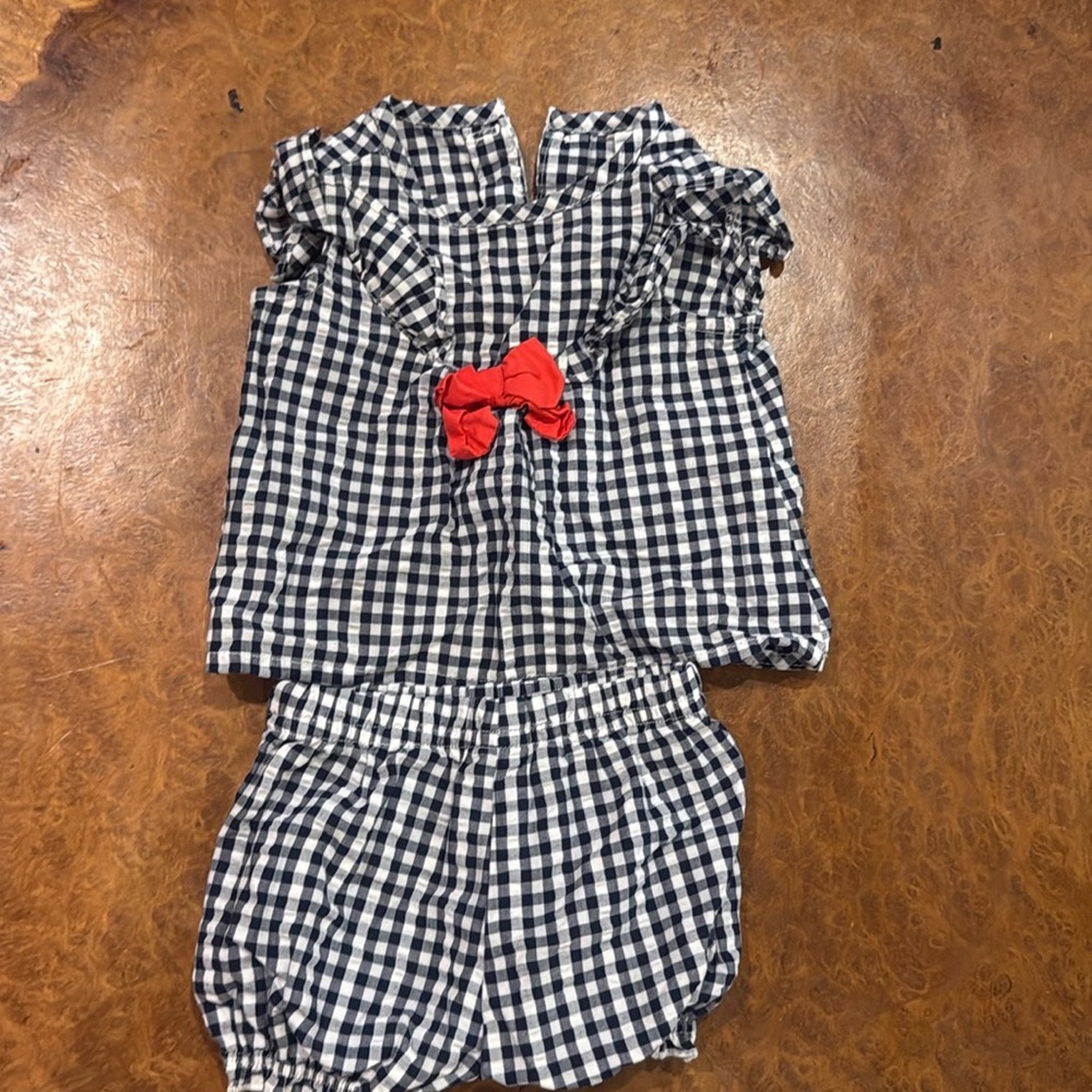 Carters Gingham Baby Outfit